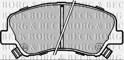 BORG & BECK bbp2330 -  Комплект тормозных колодок, дисковый тормоз